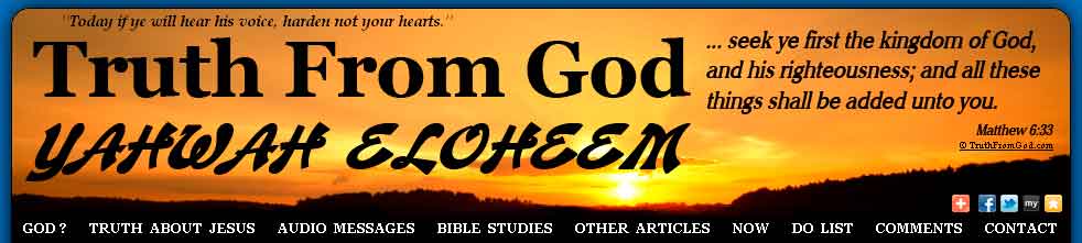 This is the head graphic for truth from God.